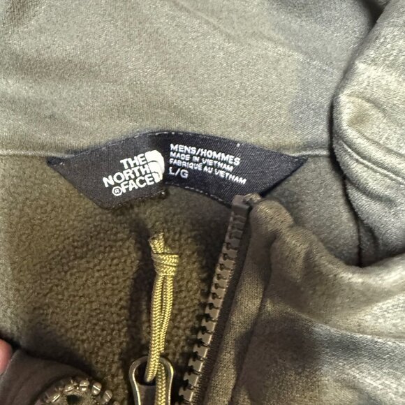 The North Face Texture Cap Rock Fleece Jacket Men’s Large Green EUC - Picture 4 of 9